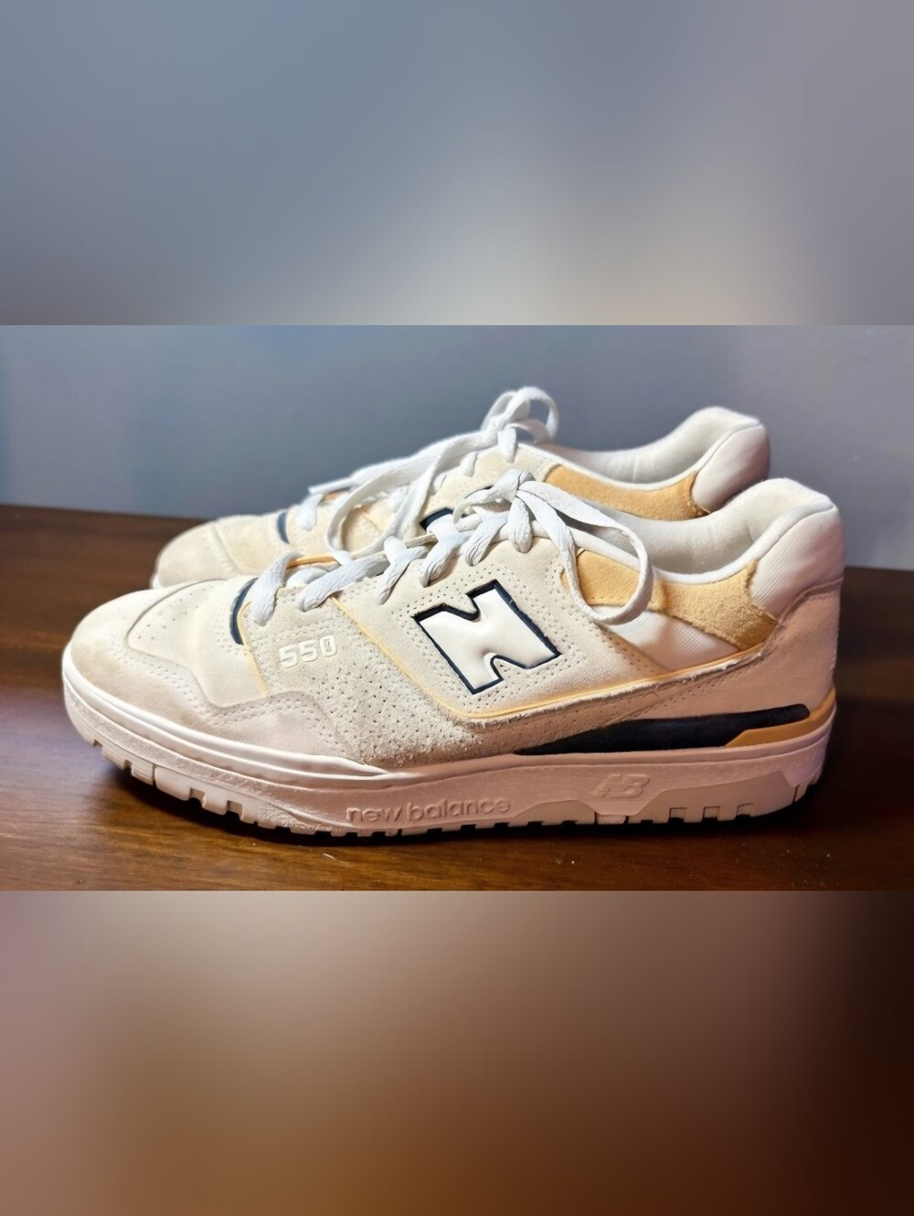 New Balance 550 Cream White Sneakers Men's 11